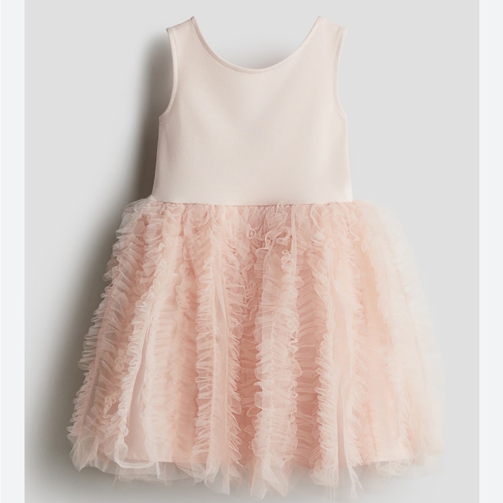 H&M Dress with Flared Skirt - Pink - Kids